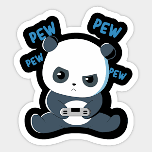 Kawaii Panda Bear Gaming Cute Gamer Video Games Sticker